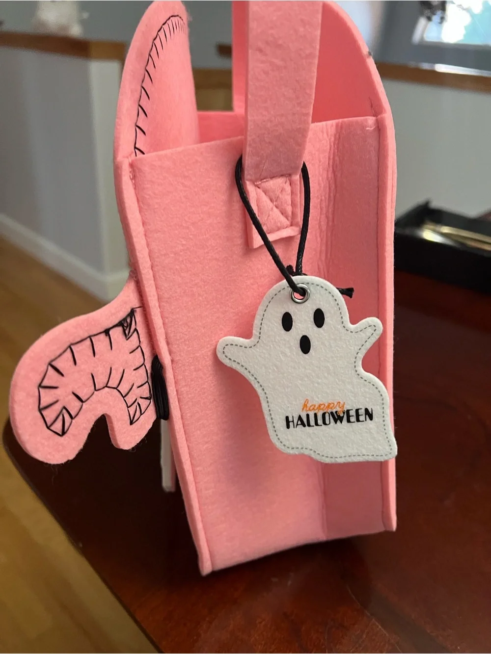 Marshalls Pink BOO Felt Bag